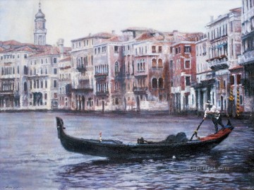 Venice Modern Painting - Venice Chinese Chen Yifei cityscape